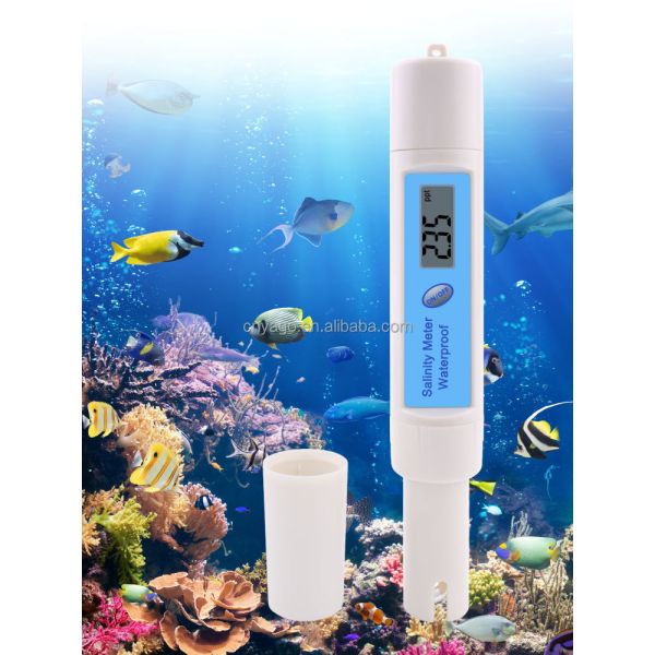 Waterproof Digital Salinity Meter with 0~199.9ppt Measurement Range and 0~50℃ Temperature Compensation