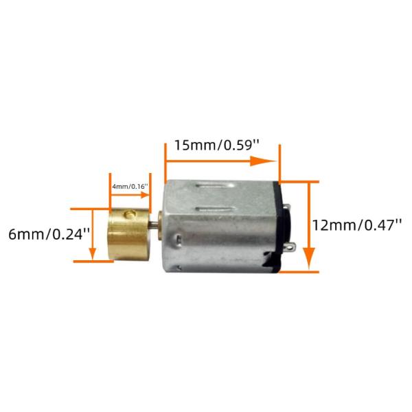 N20 Small Vibration Motor 3V 5V 8000rpm 12mm*15mm Carbon Brush Motor For DIY Massager