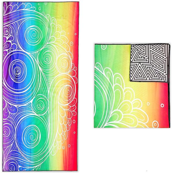 Hotel Quality Sand Proof Embroidered Beach Towels With Zipper Pocket