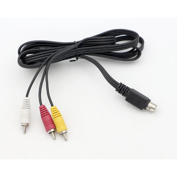 OEM 9 Pin Mini Din a RCA S Video Cable de audio para pantallas de televisión Receptor de audio y video