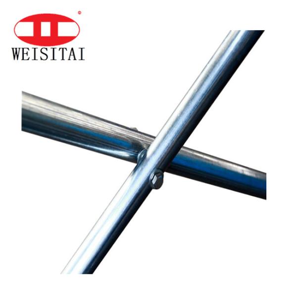 Q195 Steel Galvanized Scaffolding Cross Brace Frame Scaffolding Parts