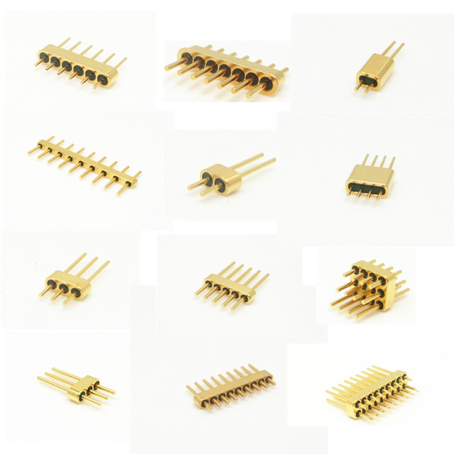 Поверхность выпуска облигаций провода золота заголовка Pin DC 10 Pin герметичная Multi с прямой отрезанной подсказкой