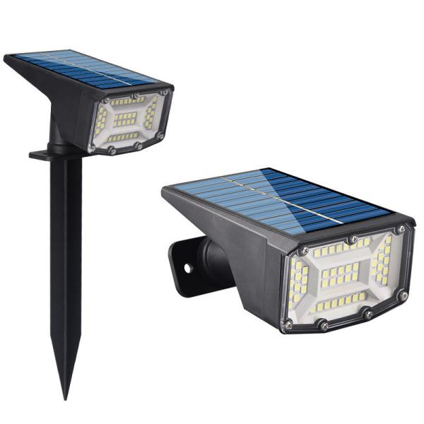 Solar Powered 53 Led Garden Lights Ip65 Waterproof Outdoor Lawn Light with CRI Ra 80