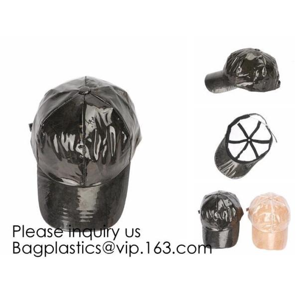 New Design Custom Tyvek&Pvc Hat/Adjustable Clear Pvc Baseball Cap/Washable Tyvek Paper Hat, bagease, bagplastics, pak
