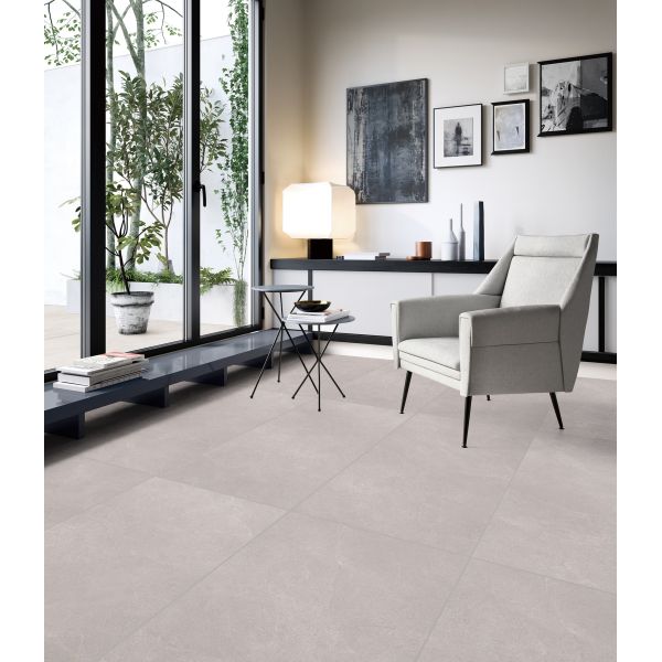 Warm Grey Indoor Tiles For Floor Polished Light Luxury Antique Floor Tiles