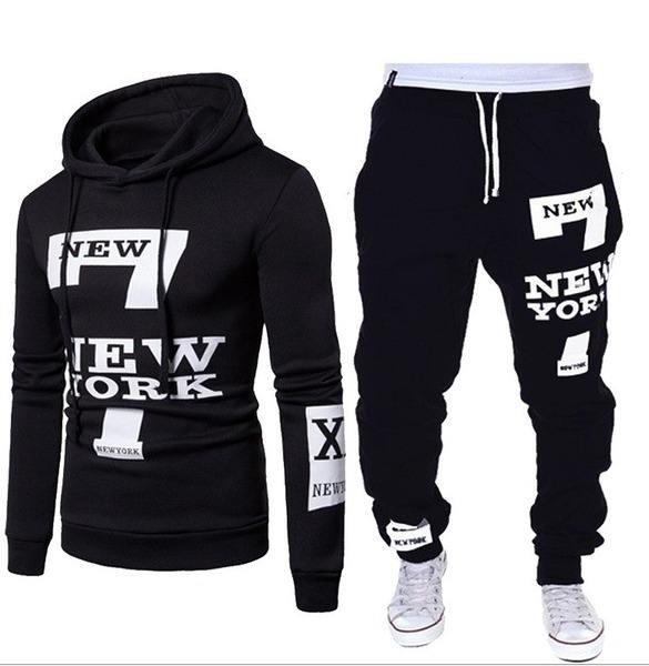 Fashionable Design Outdoor Sport Men Sportswear Tracksuit 2 Piece Set Hoodie Sets for Men