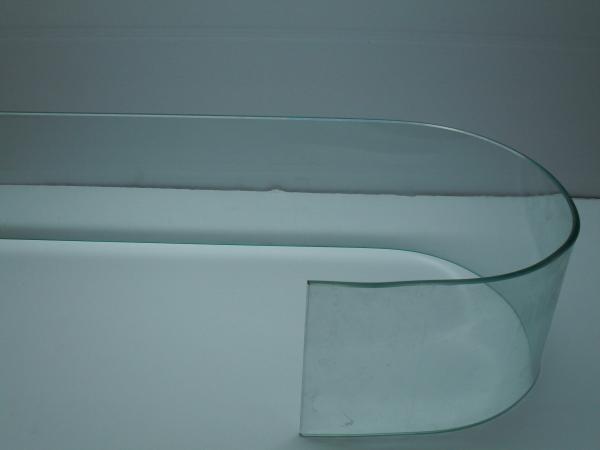 Highly Adaptable Tempered Curved Glass Shelves , Store Glass Shelves