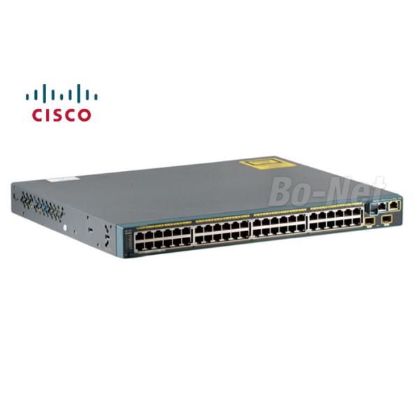 48 Port Full POE Used Cisco Gigabit Switch , 10G SFP+ Cisco Network Switch WS-C2960S-48FPD-L