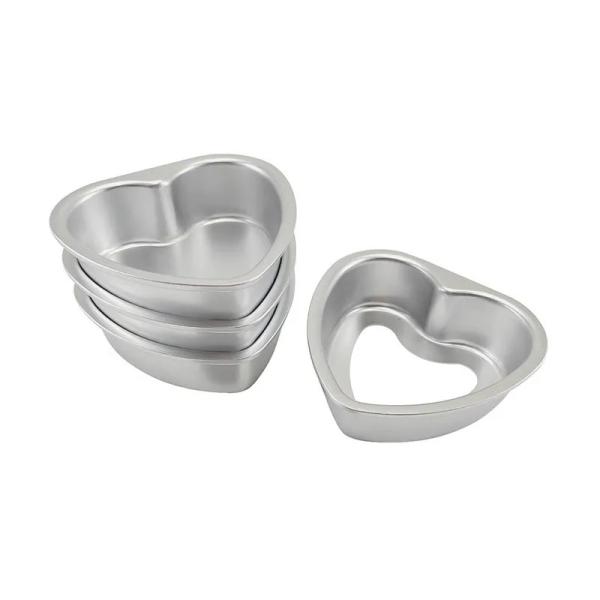 Removable Bottom Heart Cake Mold Commercial Bakery Equipment Aluminum Anode