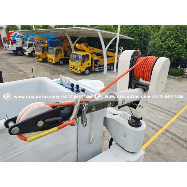 HOWO 18m Insulated Boom Aerial Work Platform Truck with 45kV Insulation Handling Jib
