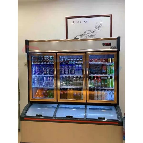 Multi Doors Convenience Store Refrigerator OEM Grocery Store Display Coolers