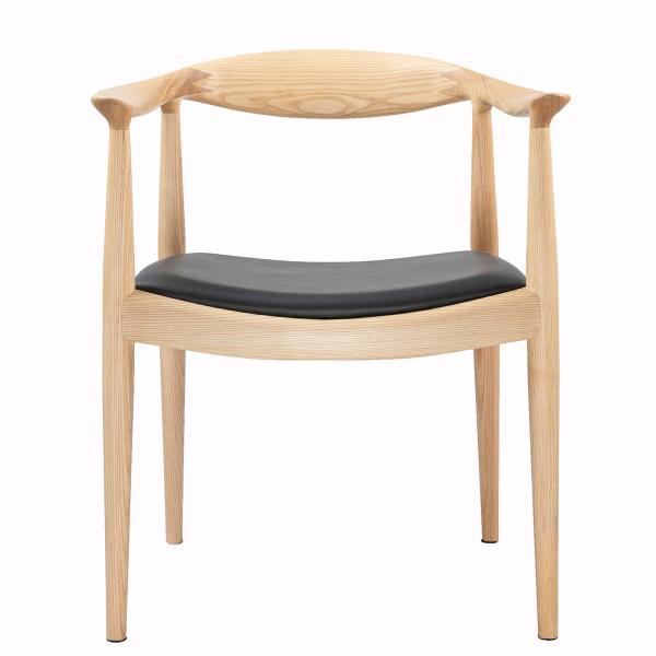 Natural Wood Officeworks  Hans Wegner Kennedy Chair Leather Seat