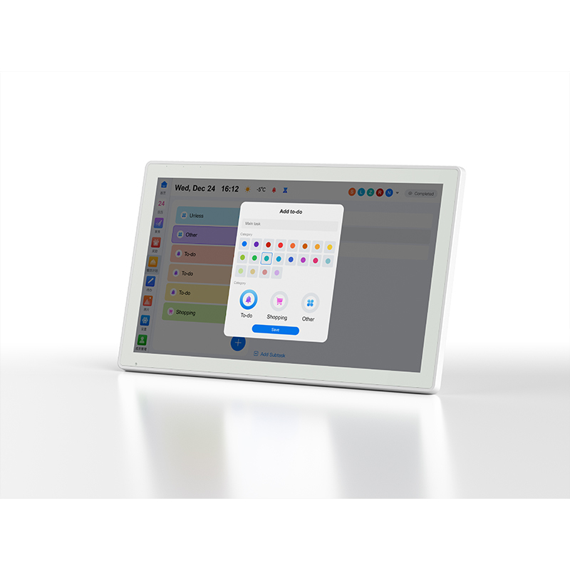 15.6 inch Android digital calendar display KF08 with full HD for Smart AI control