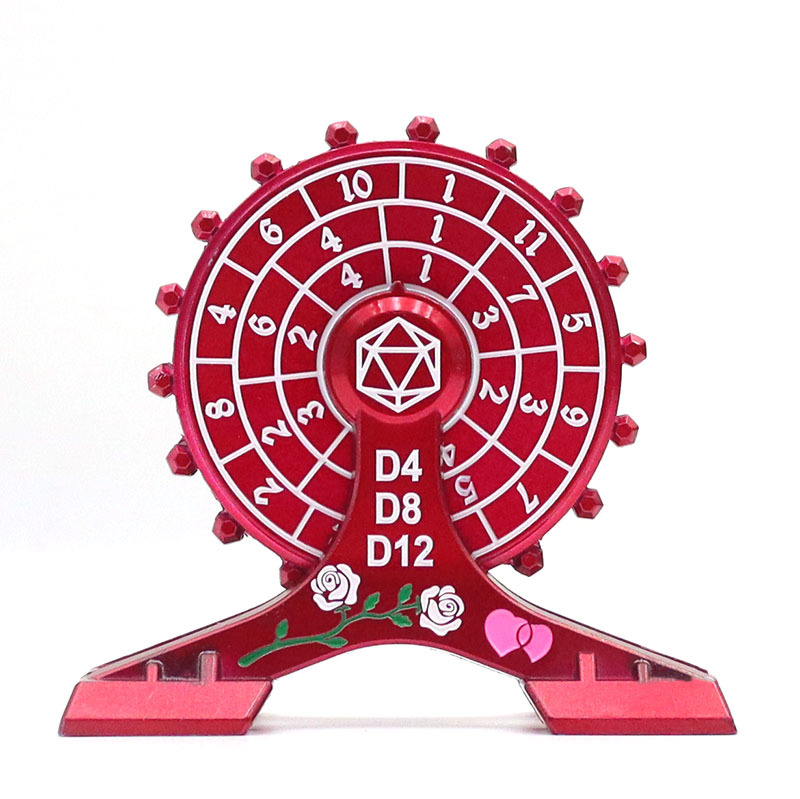 Premium Zinc Alloy Metal Ferris Wheel Dice Spinner with 7-in-1 Dice Functionality and High-Speed Silent Bearing