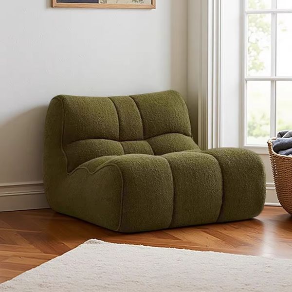 Modern Modular Fabric Tufted Lazy Lounge Sofa with Recliner for Home Leisure Compressed Foam Living Room Sofa