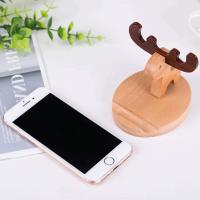 Support de téléphone portable en bois naturel, support de smartphone écologique, base de téléphone portable de bureau