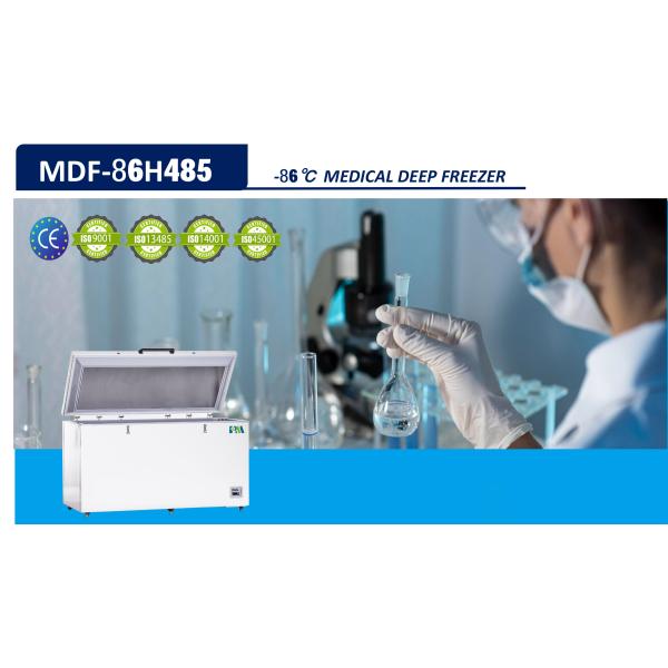 MDF-86H485 485L Ultra Low Temperature Chest Freezer In Hospitals And Laboratories