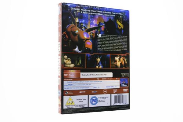 Big Hero 6  1DVD carton dvd Movie disney movie for children uk region 2 DHL free shipp