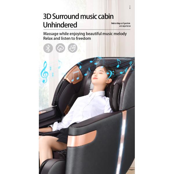 Synthetic Leather Upholstery 4D SL Track Zero Gravity Massage Chair with Shiatsu Rollers