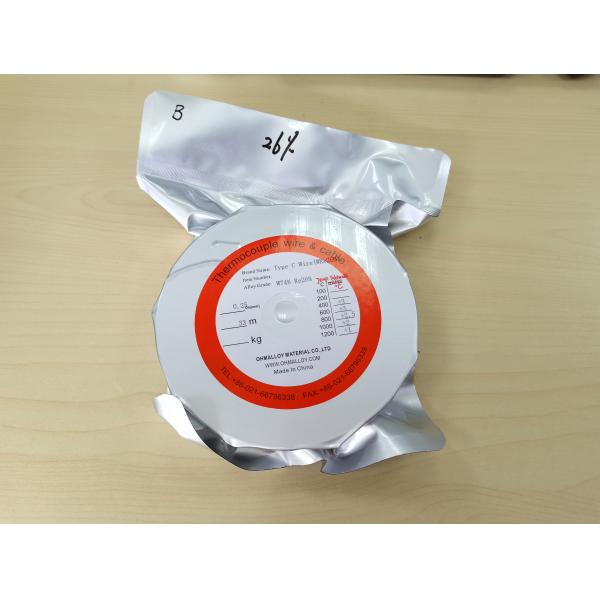 Провод термопары рения вольфрама диаметра 0.5mm замариновал поверхностное