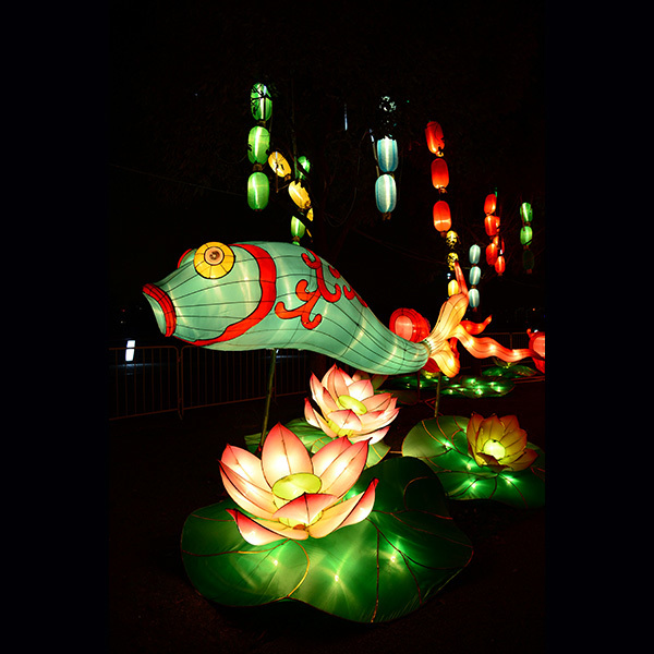 Waterproof Themed Cultural Interactive Chinese Festival Lantern Lighting Display