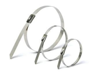 Длина80мм-1220мм Ширина1.8мм-9мм Нержавеющая сталь самозамыкающийся мяч замок Zip Wire галстук