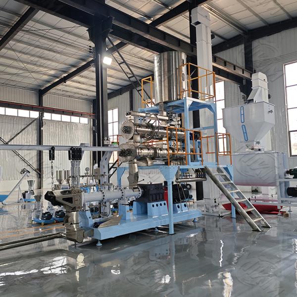 Chaîne de fabrication acier inoxydable de rendement élevé d'extrusion automatique d'aliment pour animaux familiers