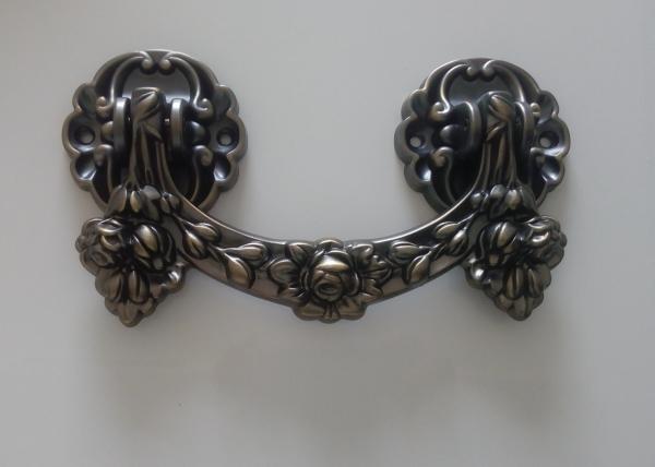 Zamak metal coffin hardware handle H022 high polished Bronze color zinc alloy coffin handle size 20.5*11.5cm