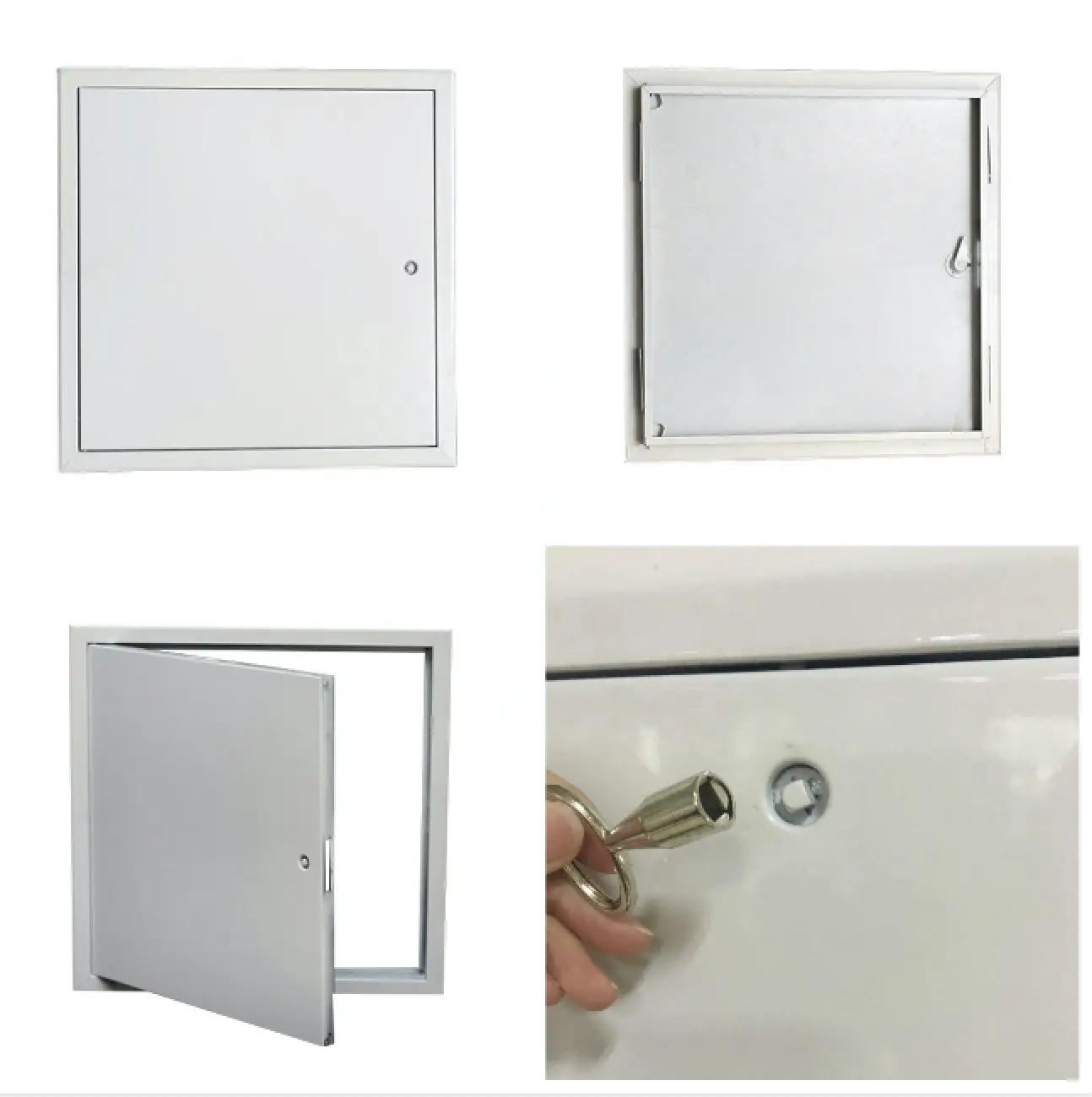 Flush Metal Electrical Box Cover Fireproof Customized With Tip Latch