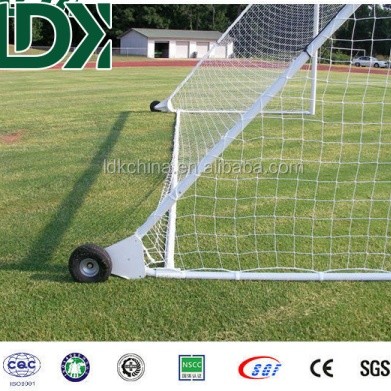 8' X 24' Professional Soccer Goal Portable Aluminum With Wheels Standard Size