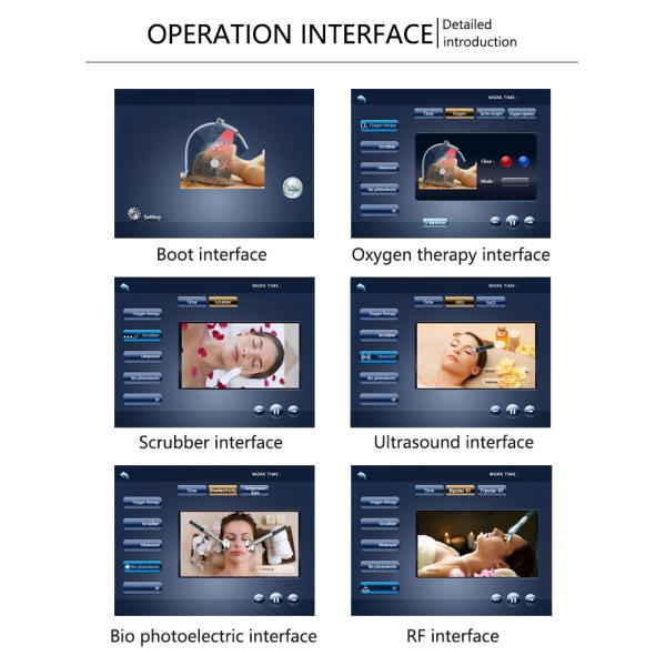 Multifuncional 10 en 1 cuidado facial piel Hidratante hidra oxígeno máscara jet peel piel cuidado facial máquina