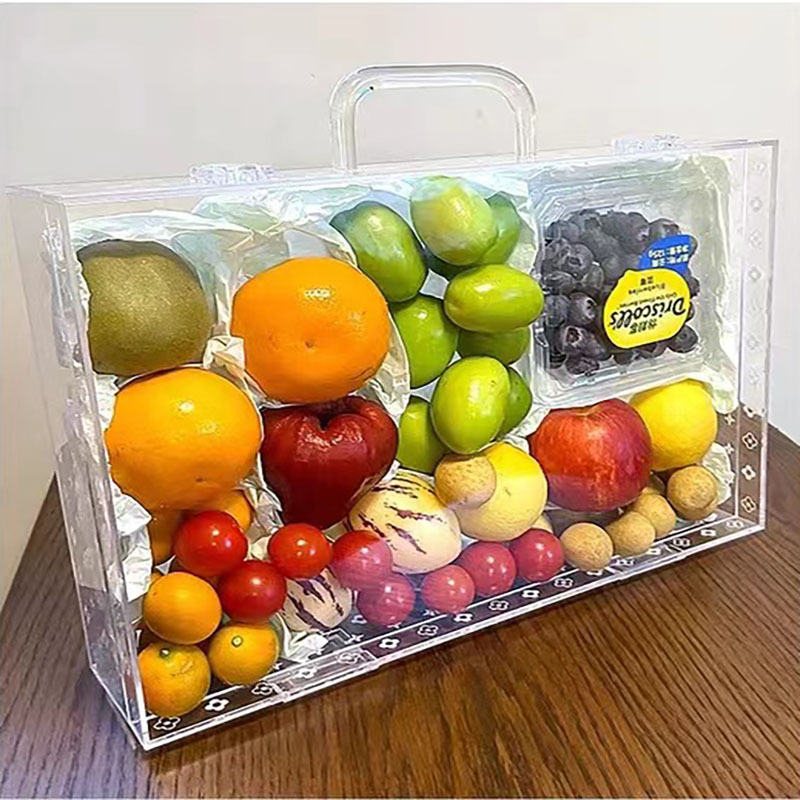 Large Capacity Printed Suitcase Plastic Storage Box Durable Transparent Storage Box with Handle Lock