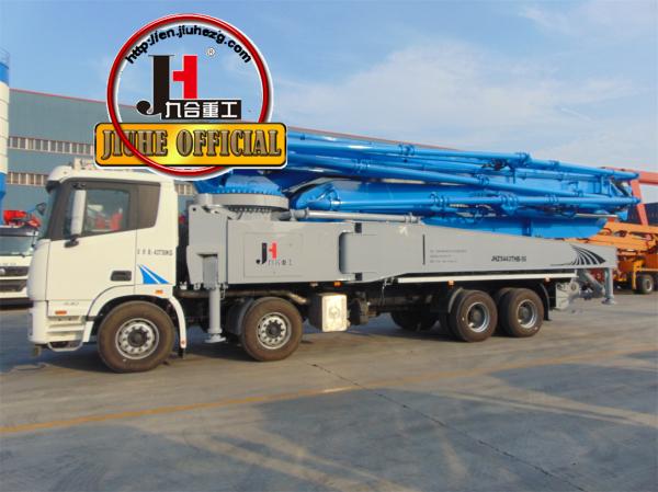 Concrete Pump Truck China JIUHE 56M Concrete Pump Truck Cement Boom Truck Concrete Pumping Equipment