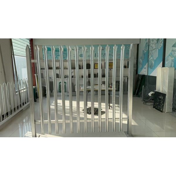 Steel Palisade Fence With Matching Gate And Accessories For Controlled Access Projects