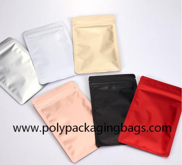 Resealable OPP Laminated Aluminum Foil Zipper Bag For Food Packaging
