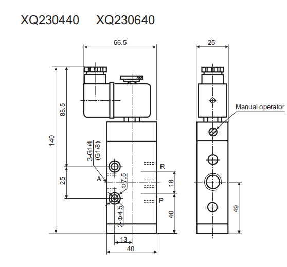 XQ Series Aluminum Pneumatic Solenoid Valve with 0.2-1.0MPa Operating Pressure -10~+60 ℃ Temperature Range and Multi-Voltage DC12V DC24V AC110V AC220V