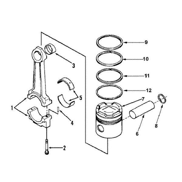 Кольцо поршеня пассажирского автомобиля & автозапчасти поршеня & рабочей втулки цилиндра С6ДЭ 33417-00010