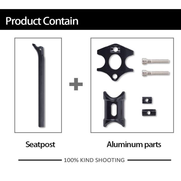 La fibre T1000 3K de carbone tissent le courrier de Seat de tube de selle de vélo de route de montagne
