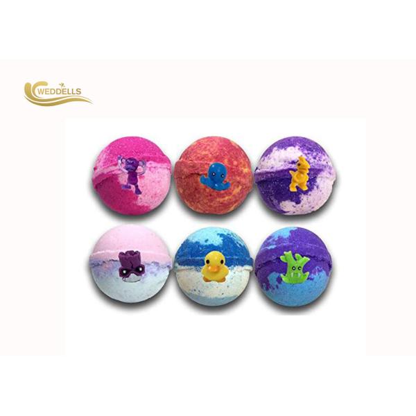 Strawberry Flavor Fizzy Kids Surprise Organic Vegan Pure Handmade Bath Bombs