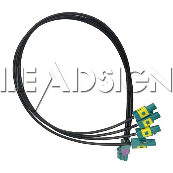FAKRA Cabos coaxial Mini-Fakra Conectores HFM para câmaras de vídeo de automóveis