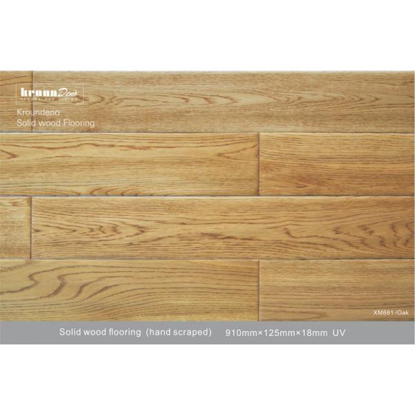 A 18 mm Antique Wood Flooring , wide plank Oak solid wood floors