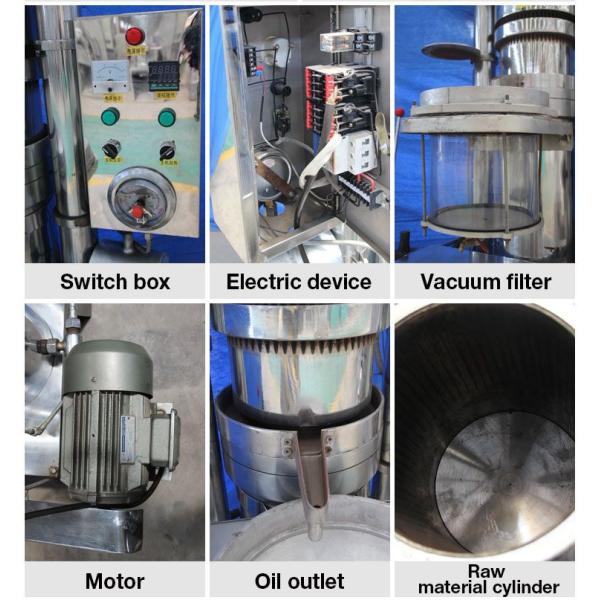 90kg/h German Hydraulic Prickly Pear Seed Oil Walnut Extraction Machine Press Hazelnut Olive Oil Machine 98%-100% Oil Output