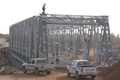 Ponte pedestre do fardo de aço pré-fabricado da tubulação