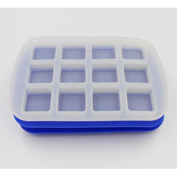 Whiskey Cube Silicone Ice Mold Flexible 12 Cavity Reusable Durable