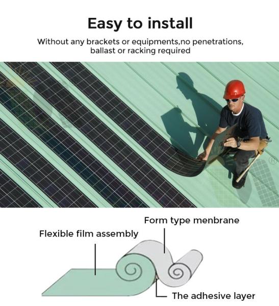 Monocrystalline Flexible Solar Panel 5w 10w 20w 30w 40w 50w 36v Thin Film