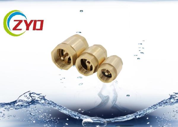 Silencing Spring Lifting Brass Plumbing Valves Vertical Type 1/2 - 4 Size