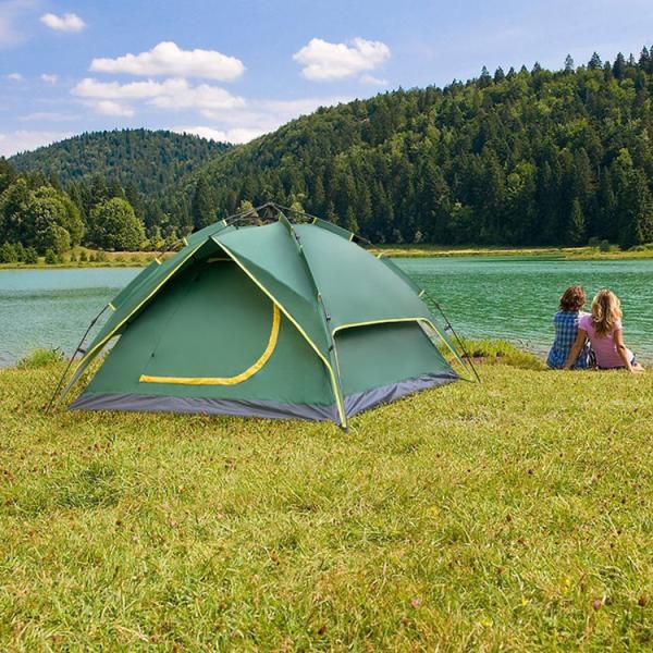 Fiberglass Pole ISO9001 210x180cm Outdoor Camping Tent