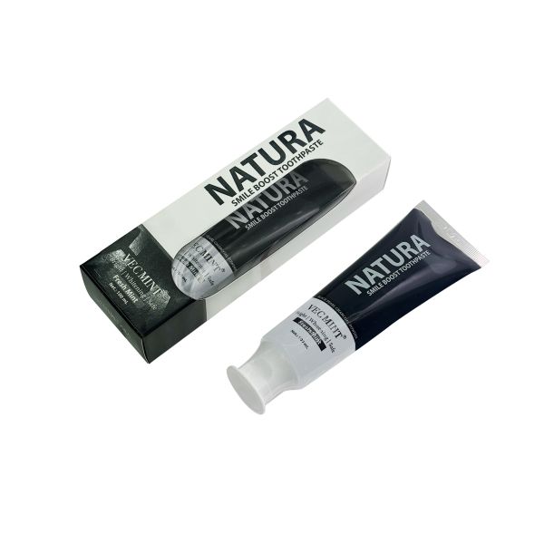 Cruelty free Activated Carbon Toothpaste combining black pearl powder and activated charcoal for superior oral care