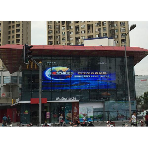Die Cast Aluminum Cabinet SMD2121 Outdoor Transparent LED Screen