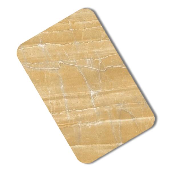 304 1000mm Brushed Stainless Steel Panel Laminated Marble Patten For Washroom Cabinet